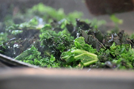 Haudutettua lehtikaalia